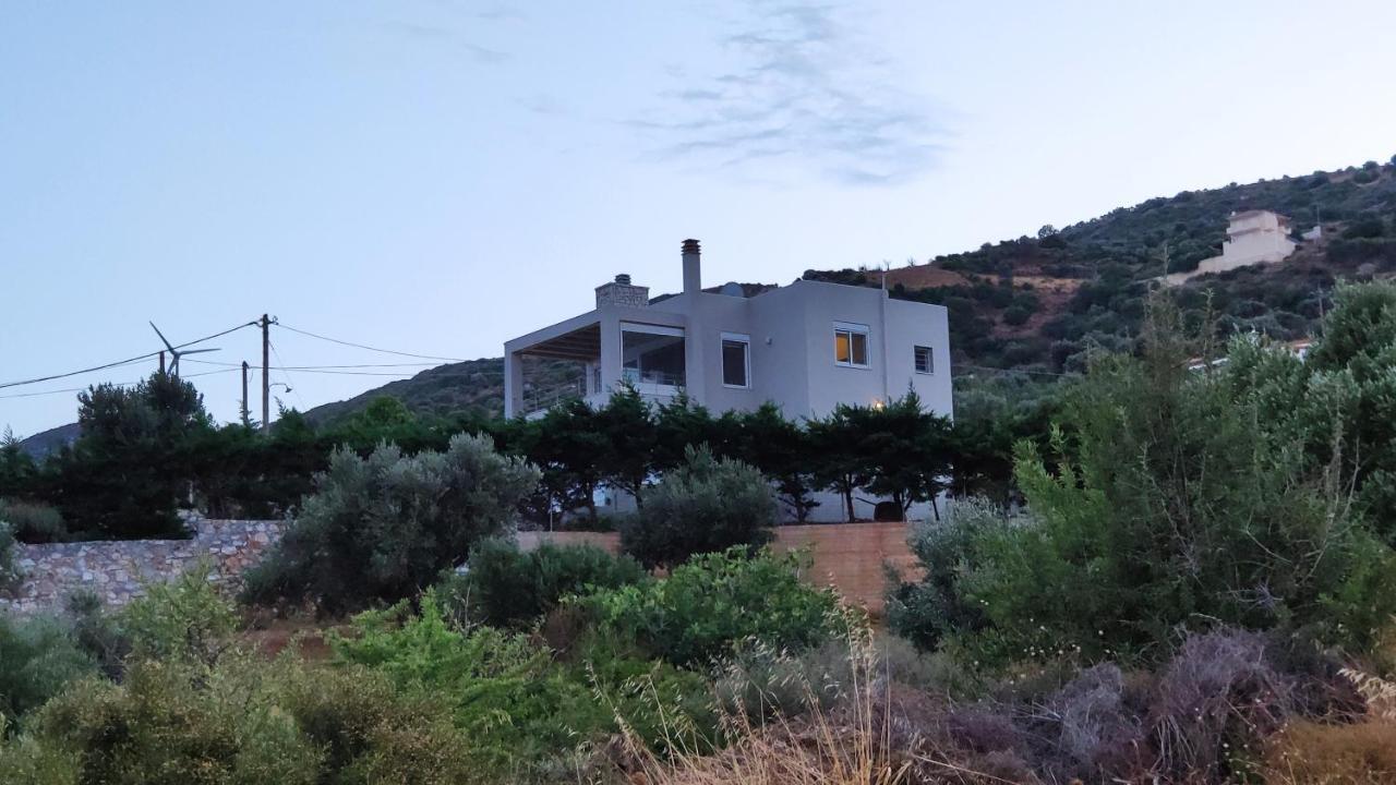 Villa With Aegean Views Akhladheri ภายนอก รูปภาพ