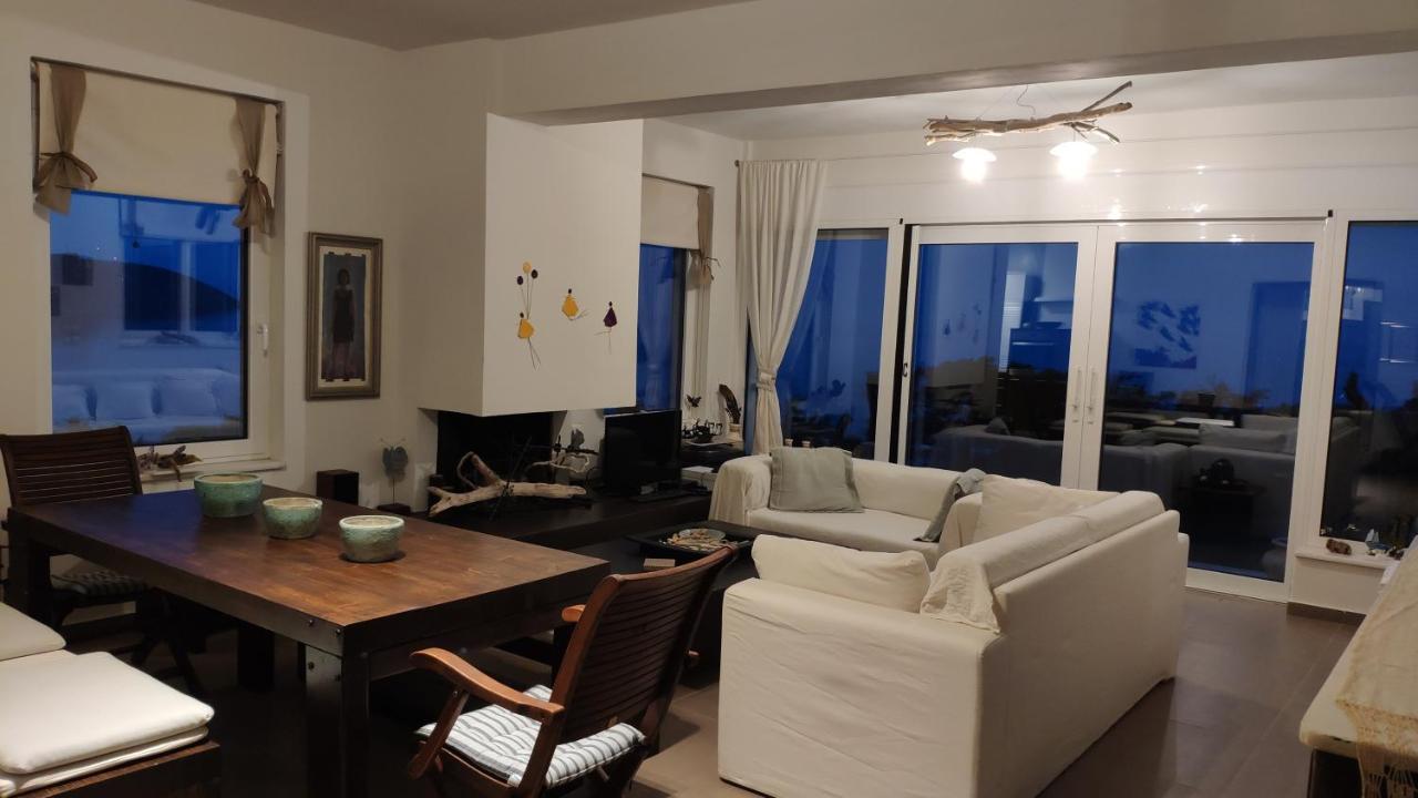 Villa With Aegean Views Akhladheri ภายนอก รูปภาพ