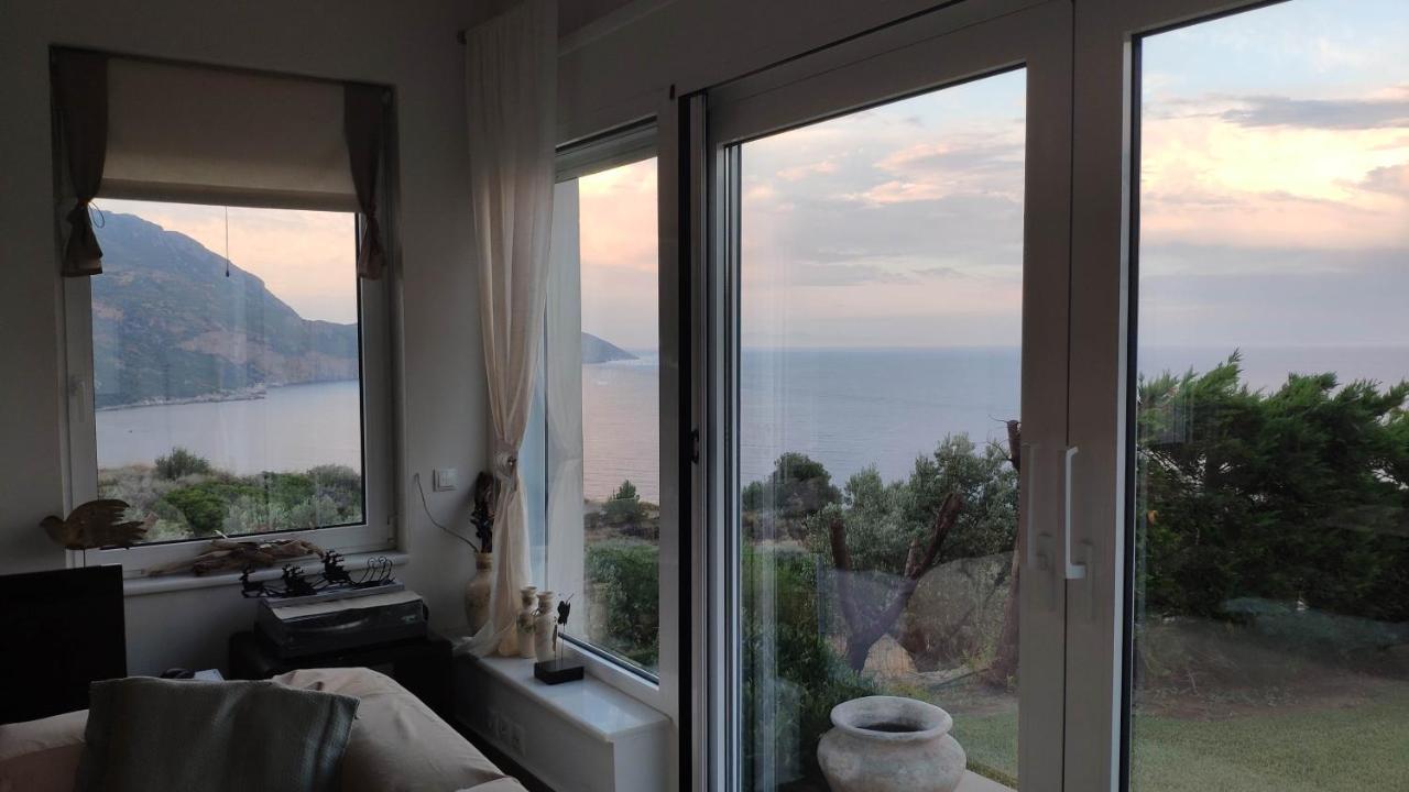 Villa With Aegean Views Akhladheri ภายนอก รูปภาพ