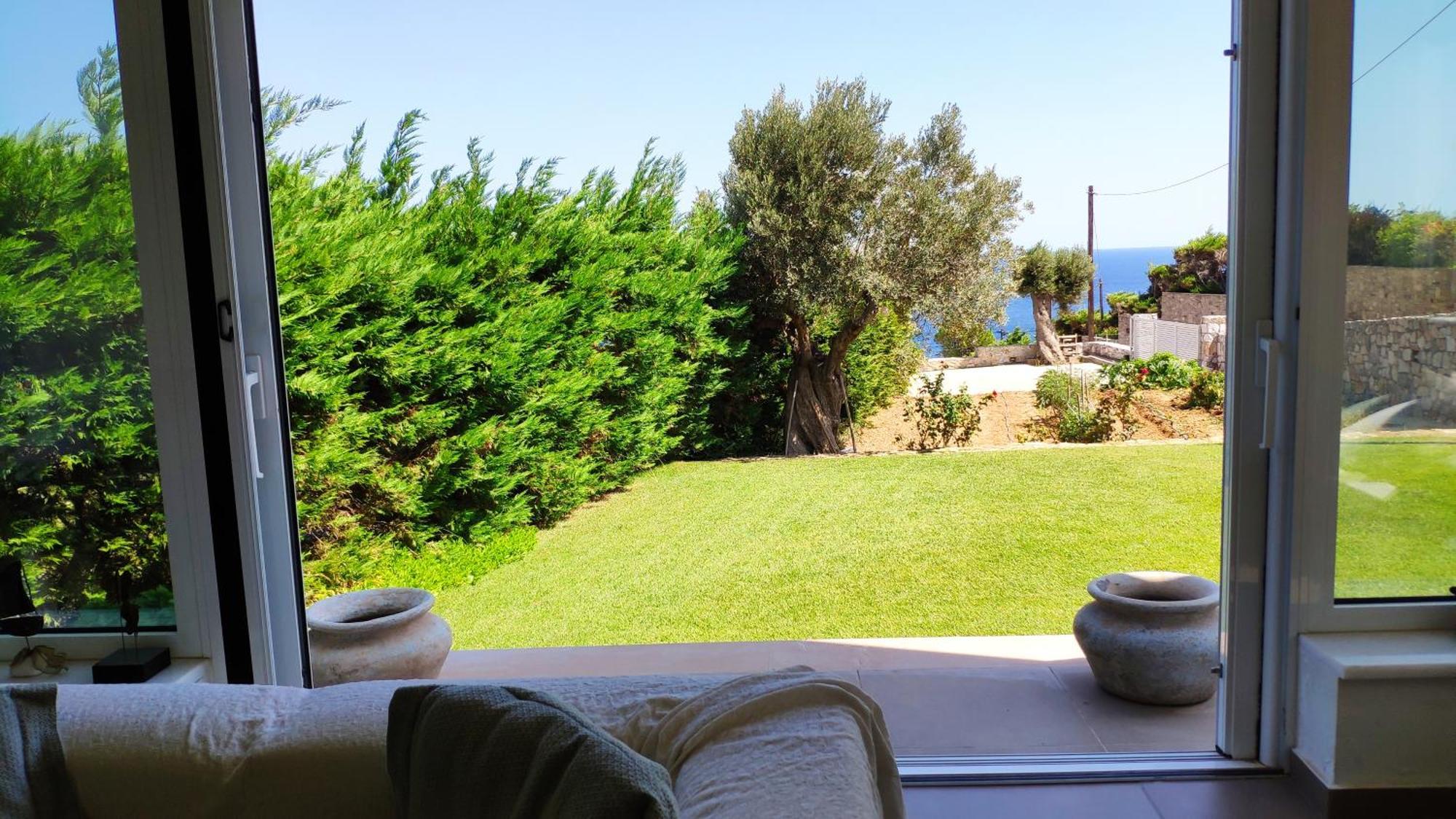 Villa With Aegean Views Akhladheri ภายนอก รูปภาพ