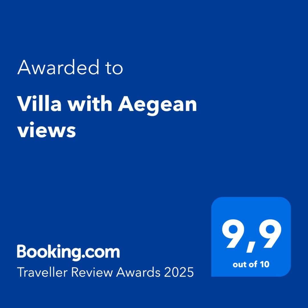 Villa With Aegean Views Akhladheri ภายนอก รูปภาพ